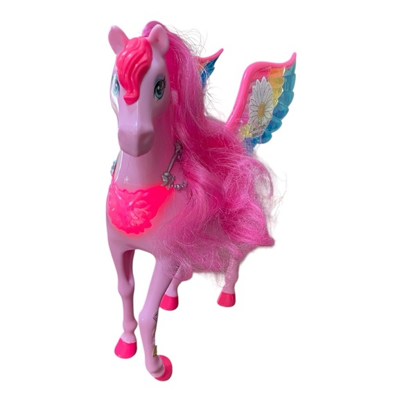 Barbie Doll Toy, Pegasus Pink Winged Horse Toy Inspired A Touch of Magic TV Show - Picture 8 of 11